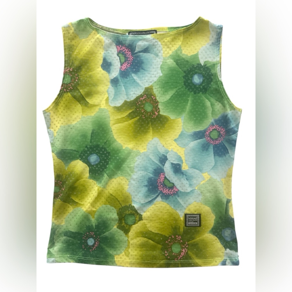 Versace Jeans Couture Floral Tank Top
